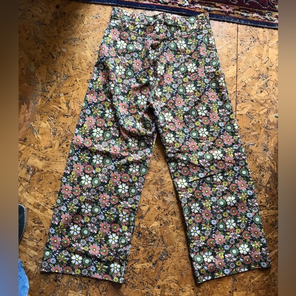 Retro wide leg floral pants - Picture 6 of 7